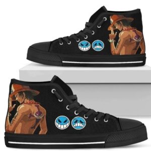 Ace One Piece High Top Shoes Anime NH10 Grabiiva