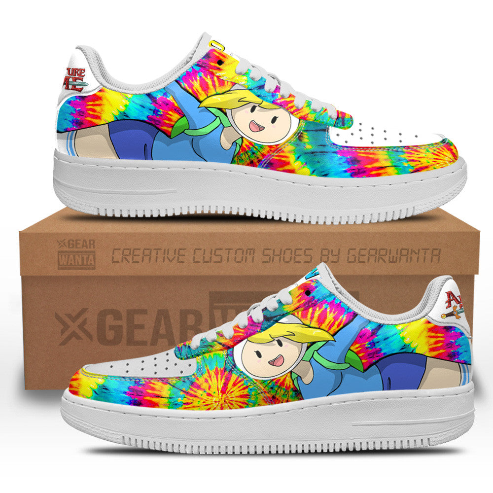 Adventure Time Fionna Air Sneakers Custom Tie Dye Style Grabiiva