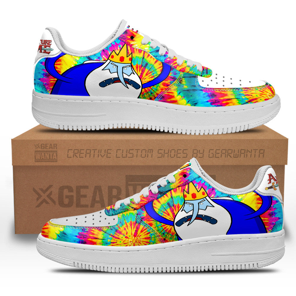 Adventure Time Ice King Air Sneakers Custom Tie Dye Style Grabiiva