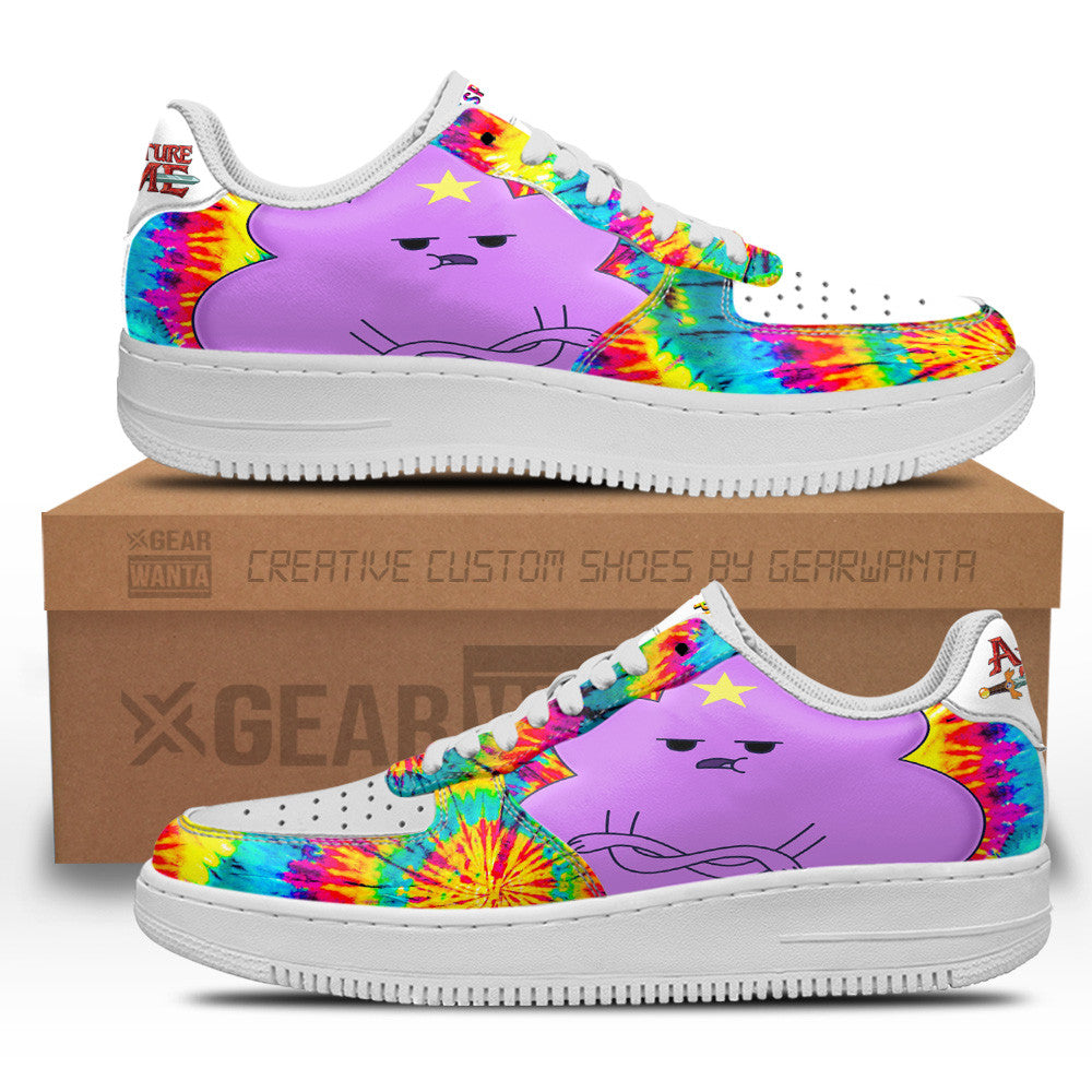 Adventure Time Lumpy Space Princess Air Sneakers Custom Tie Dye Style Grabiiva