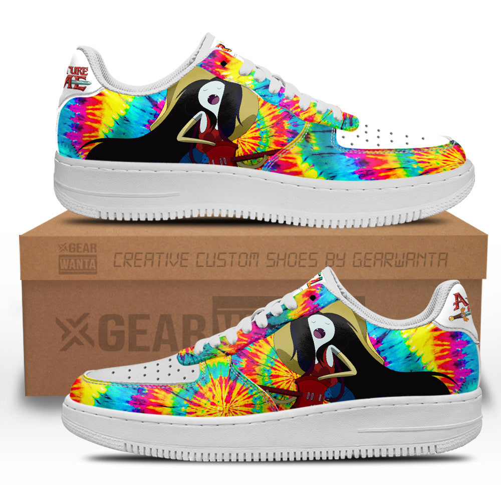 Adventure Time Marceline Air Sneakers Custom Tie Dye Style Grabiiva