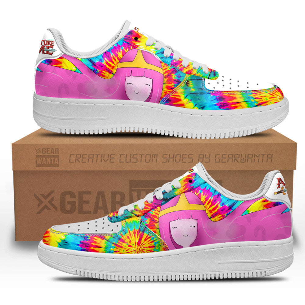 Adventure Time Princess Bubblegum Air Sneakers Custom Tie Dye Style Grabiiva