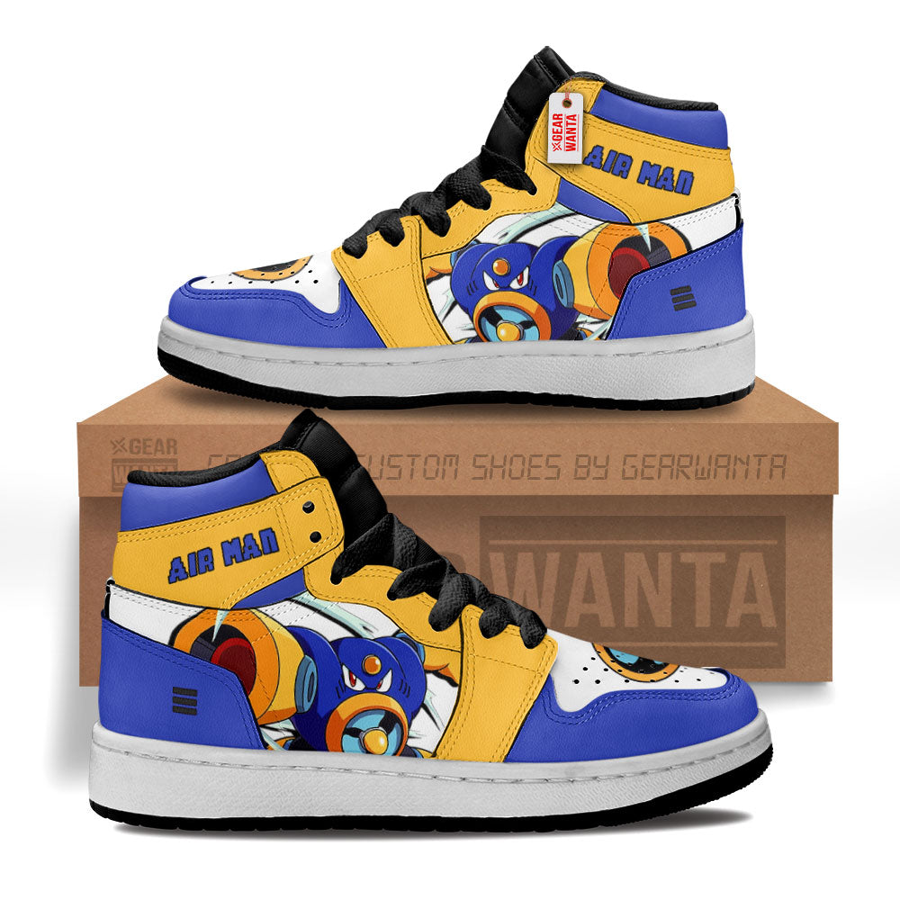 Air Man Mega Man Kid J1s Sneakers Custom For Kids Grabiiva