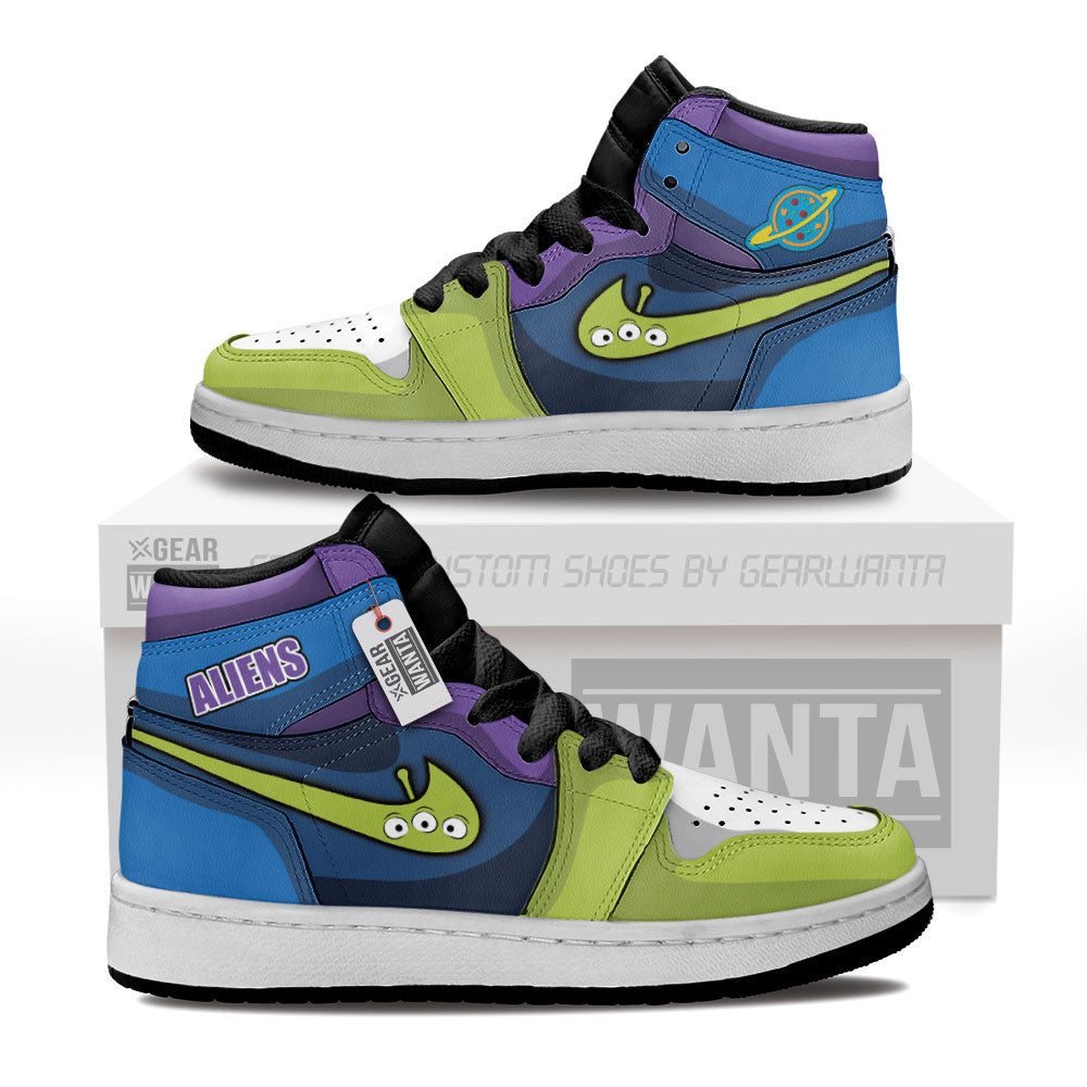 Aliens The Squeeze Toy Kids J1 Sneakers Custom Grabiiva