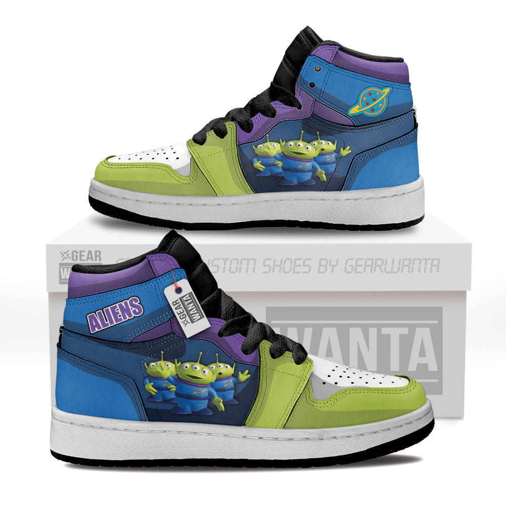 Aliens The Squeeze Toy Kids Shoes Custom Sneakers For Kid Grabiiva