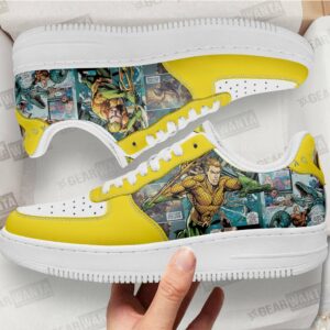 Aquaman Air Sneakers Custom Superhero Comic Shoes Grabiiva