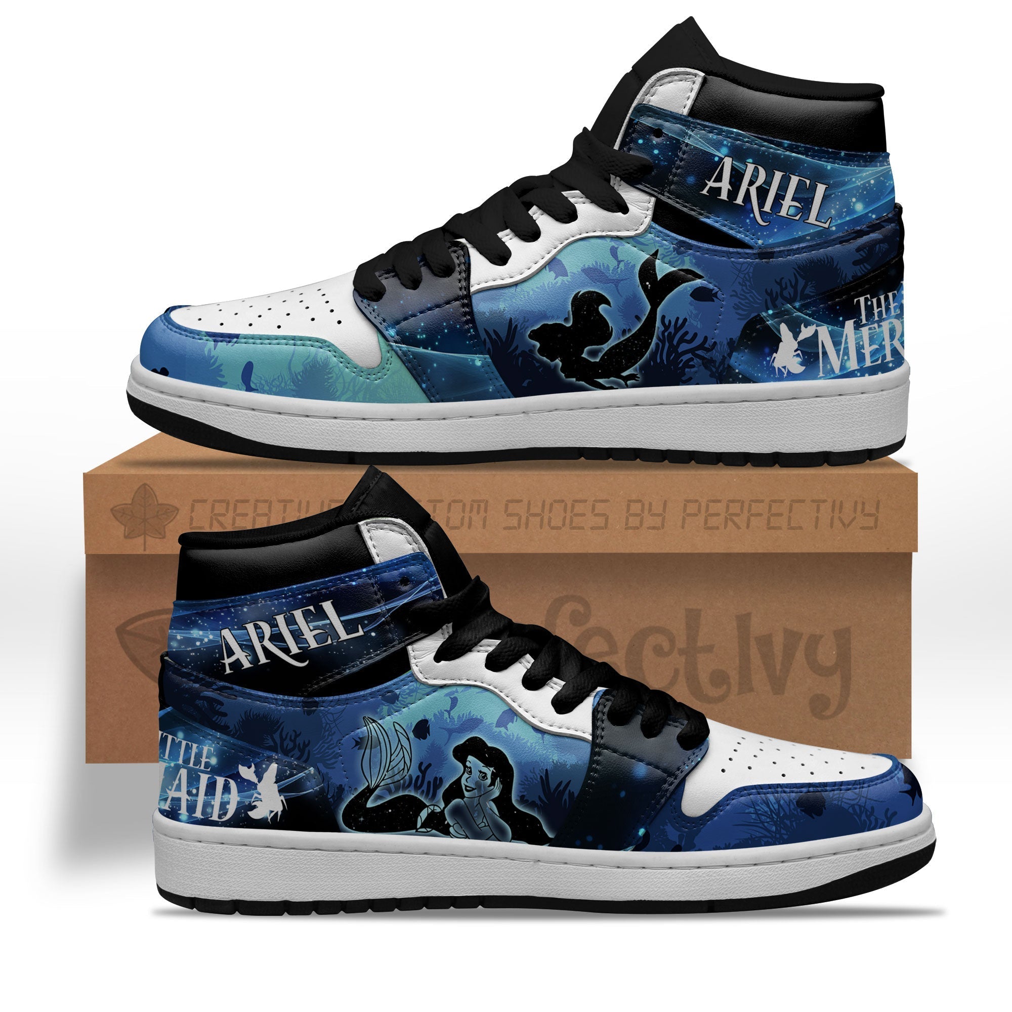 Ariel Silhouette J1s Sneakers Custom For Fans Sneakers PT10  Grabiiva