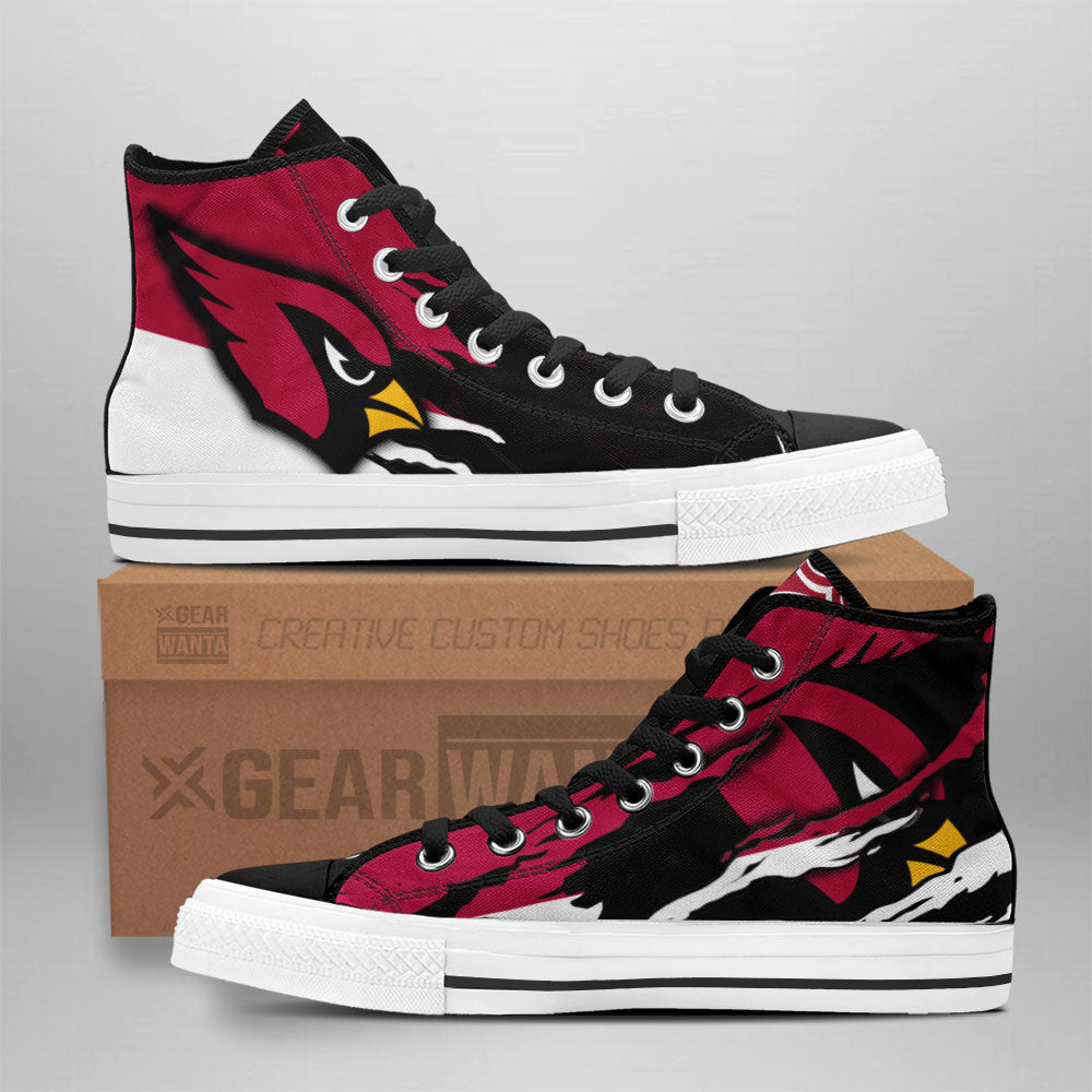 Arizona Cardinals High Top Shoes Custom For Fans Grabiiva