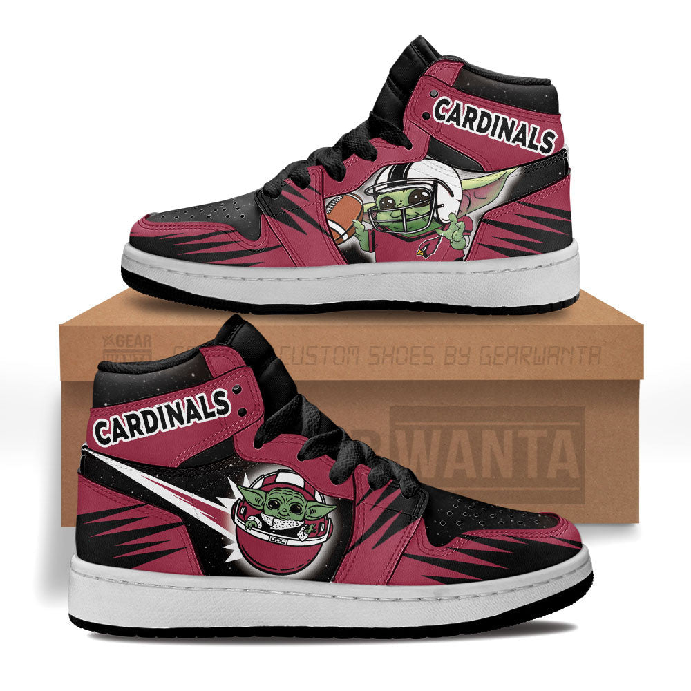 Arizona Cardinals Kid J1s Sneakers Custom For Kids Grabiiva