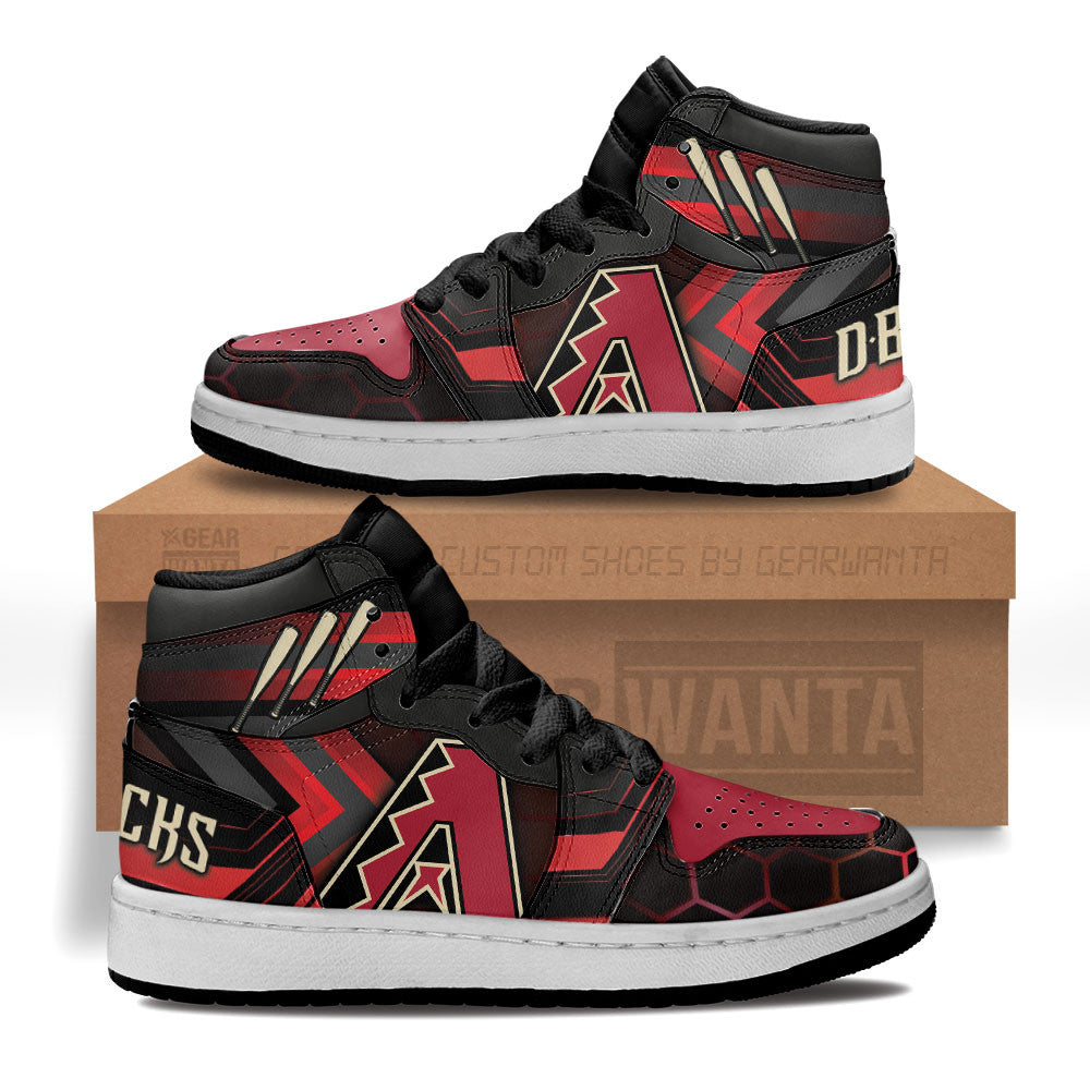Arizona Diamondbacks Kid J1s Sneakers Custom Grabiiva
