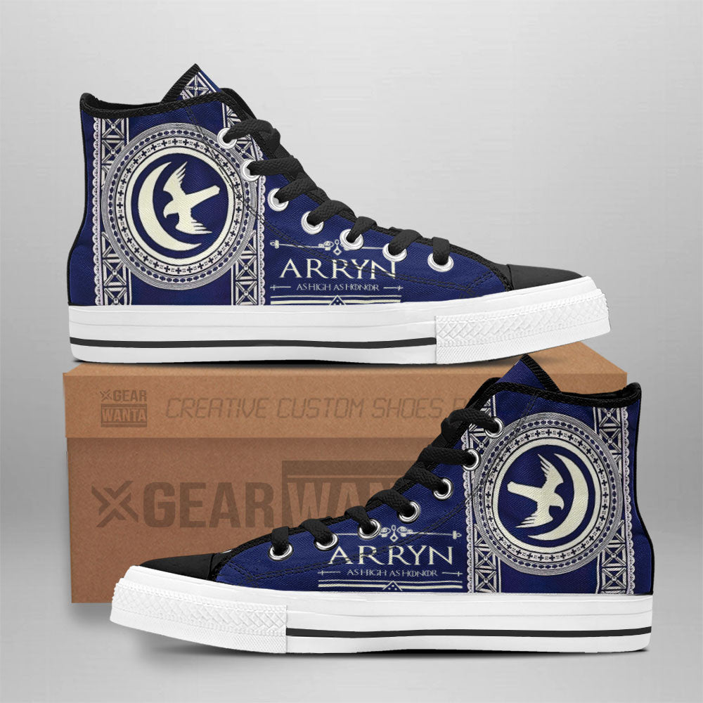 Arya Game Of Thrones High Top Shoes Custom For Fans Grabiiva