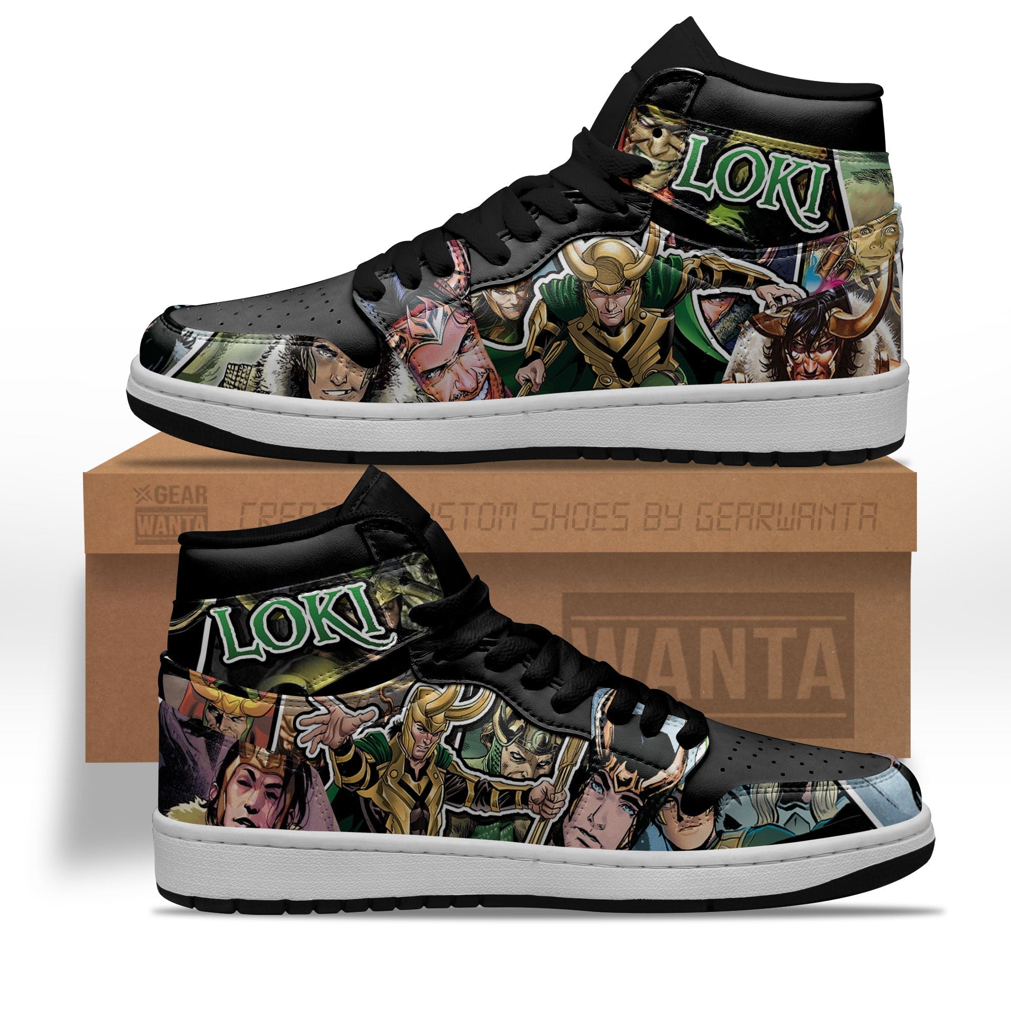 Avenger Loki J1s Sneakers  Grabiiva