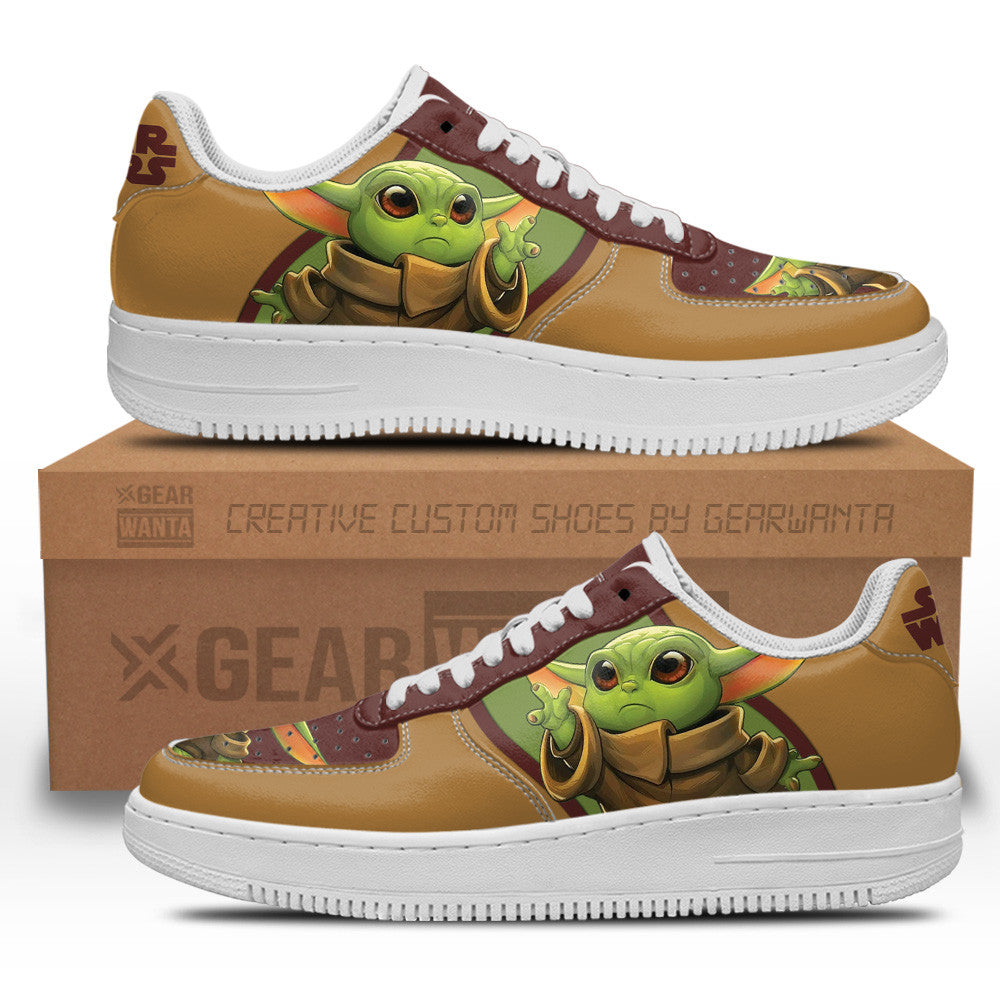 Baby Yoda Star Wars Custom Air Sneakers LT11 Grabiiva
