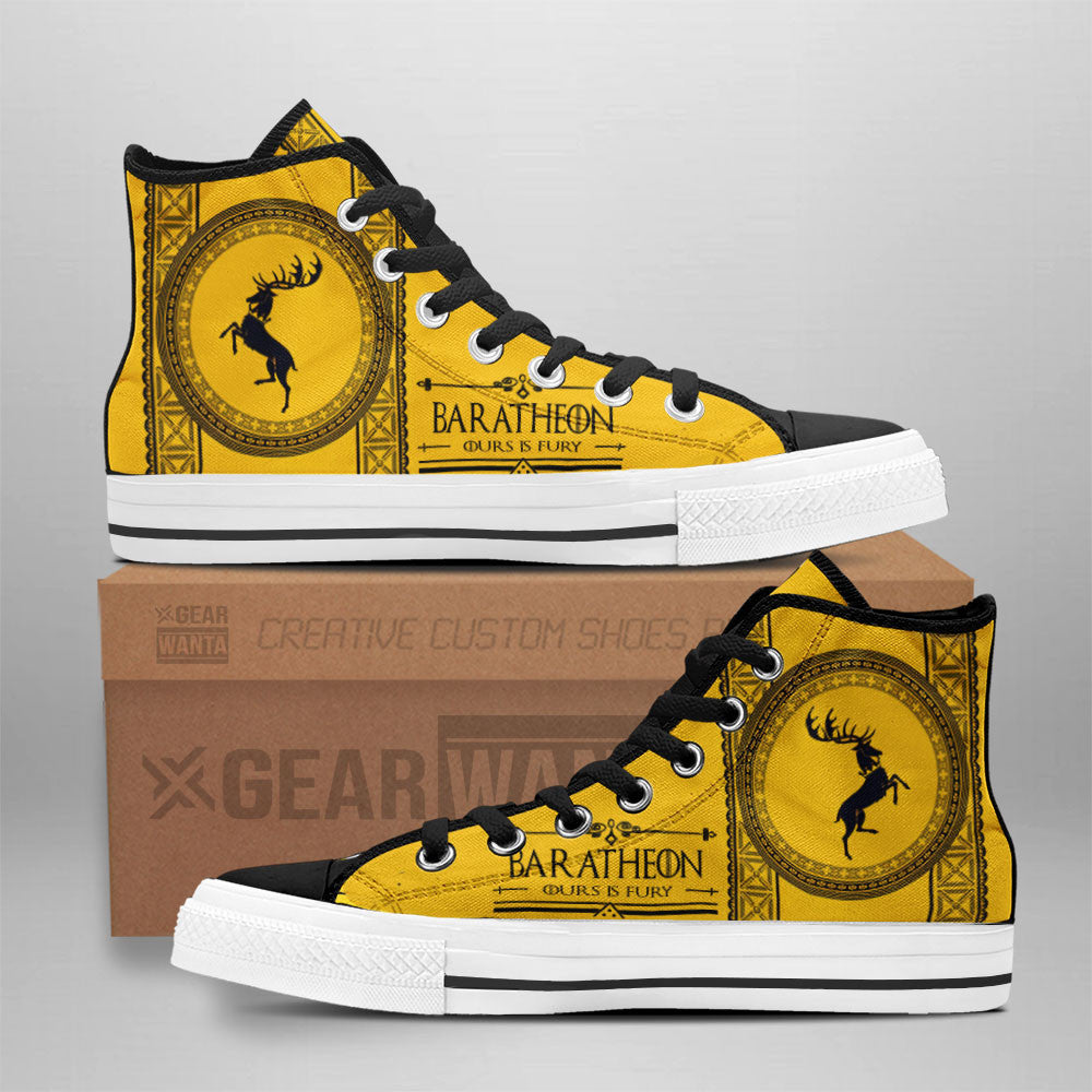 Baratheon Game Of Thrones High Top Shoes Custom For Fans Grabiiva