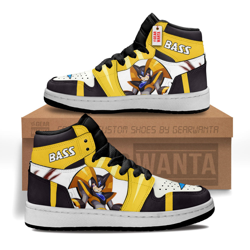 Bass Mega Man Kid J1s Sneakers Custom For Kids Grabiiva