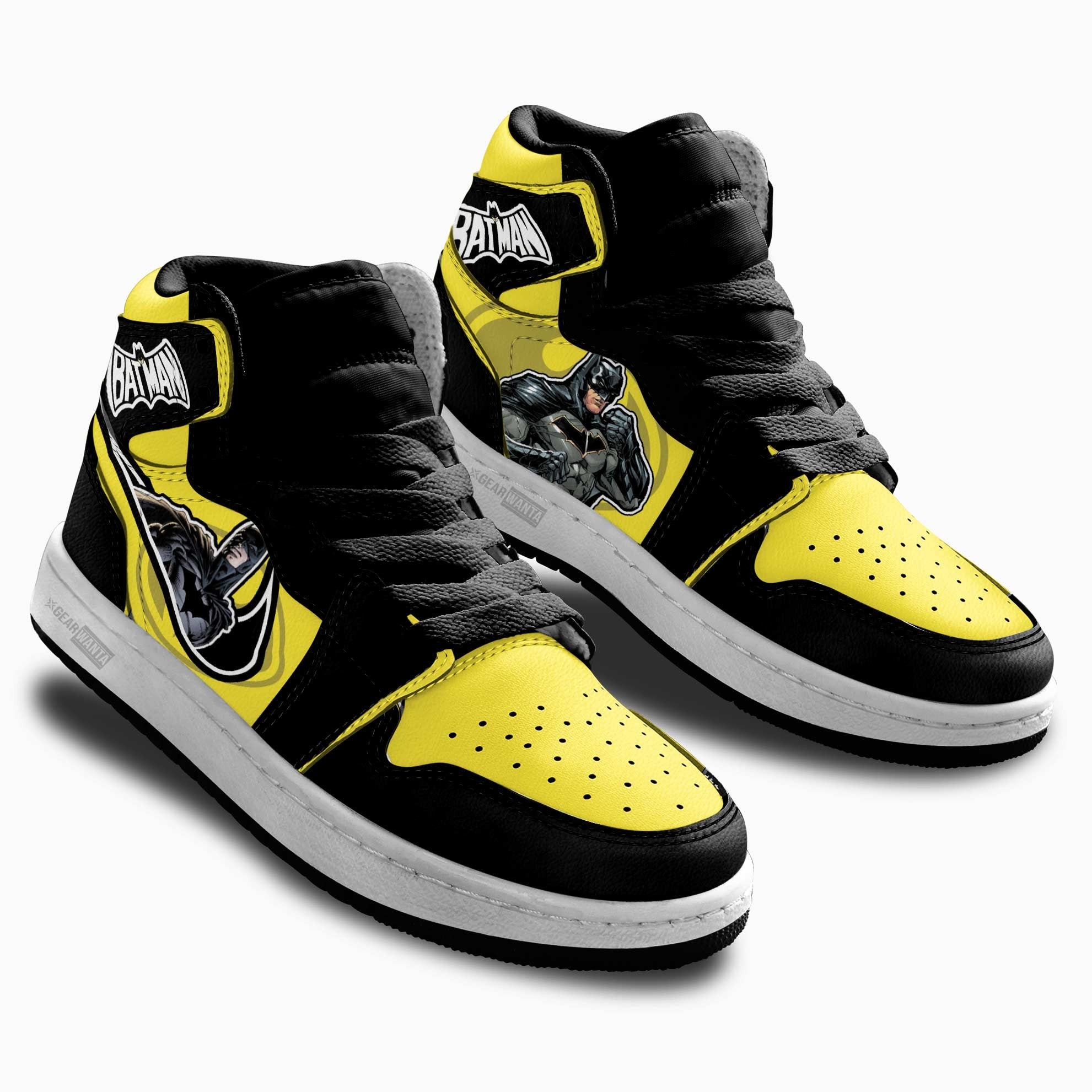 Batman Kids J1 Sneakers Custom Shoes For Kids Grabiiva