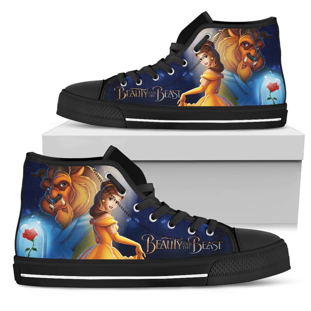 Beauty And The Beast High Top Shoes Gift Idea Grabiiva