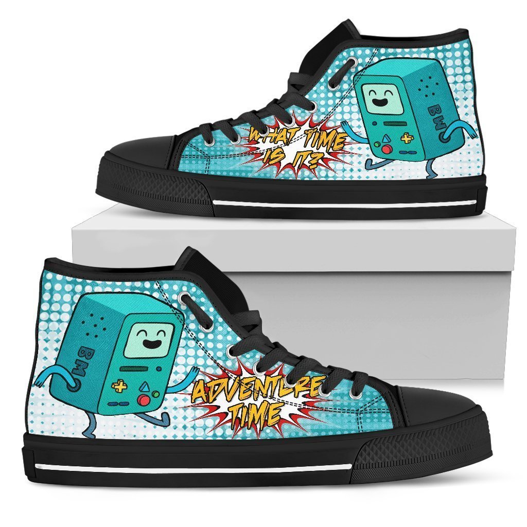 Beemo Sneakers Adventure Time High Top Shoes Funny Gift Grabiiva