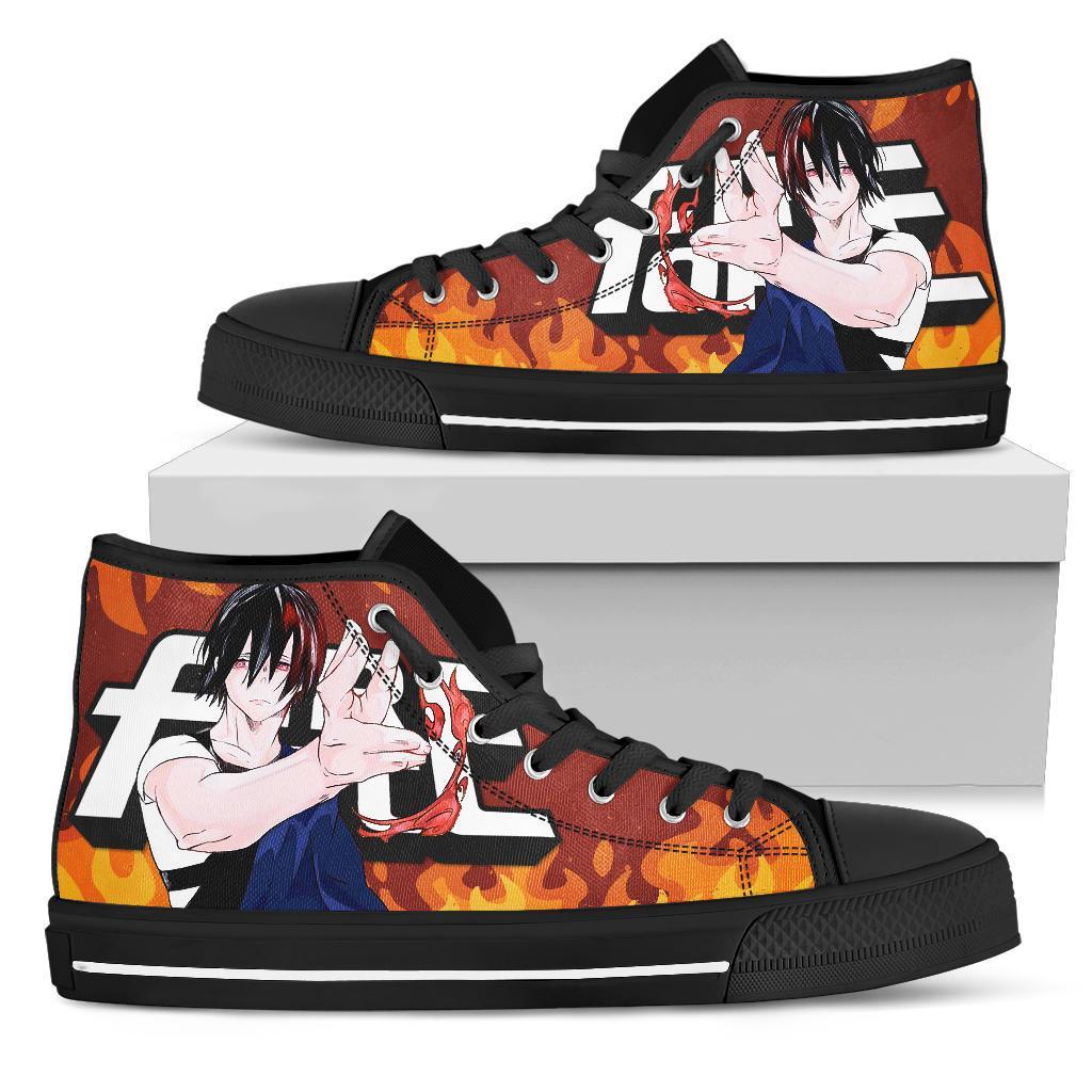 Benimaru Shinmon Fire Force Sneakers Anime High Top Shoes Gift PT20 Grabiiva