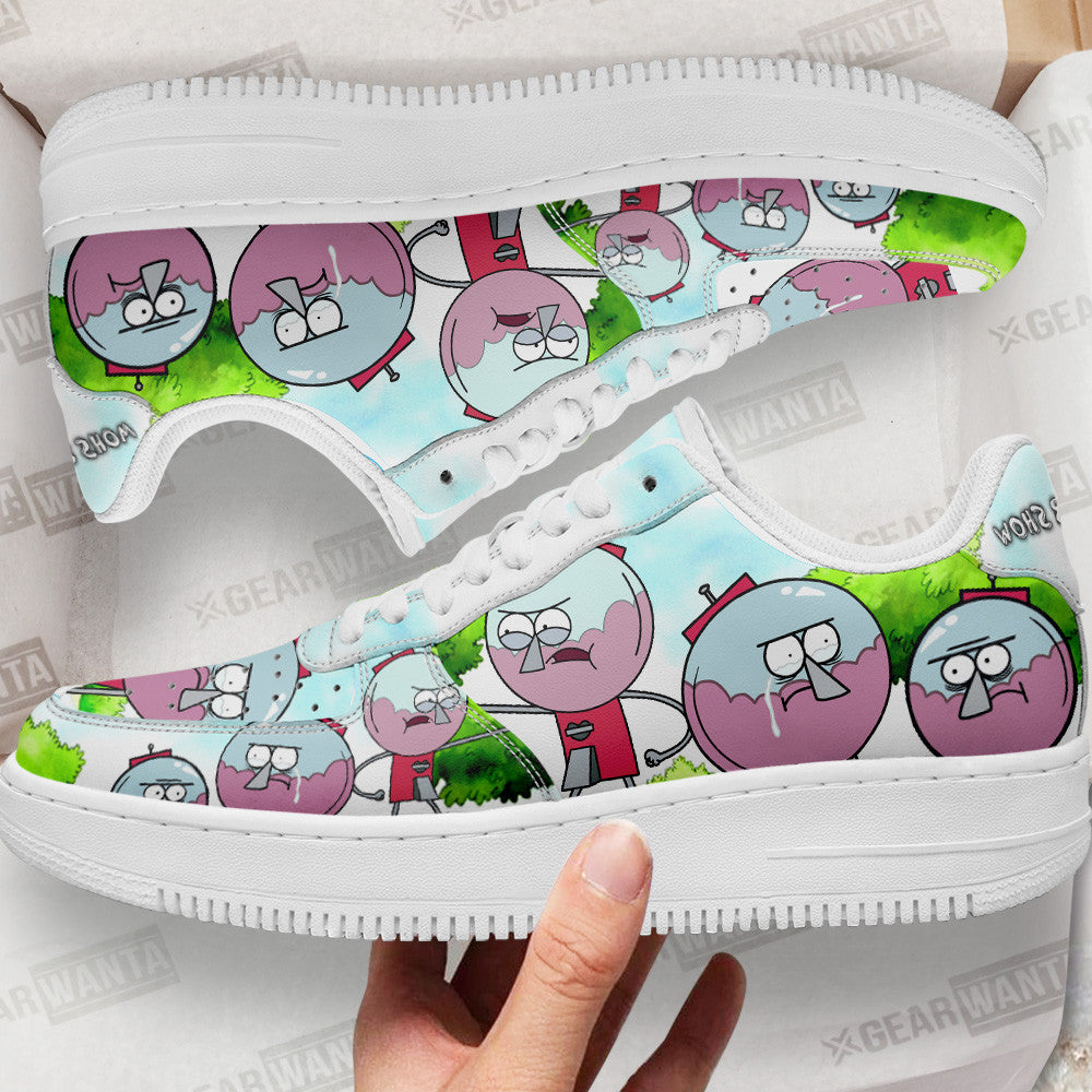 Benson Dunwoody Air Sneakers Custom Regular Show Shoes Grabiiva