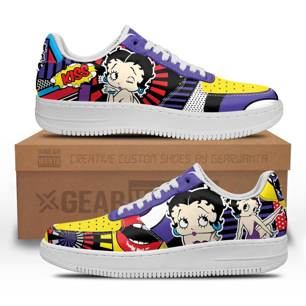 Betty Boop Air Sneakers Custom Shoes Grabiiva