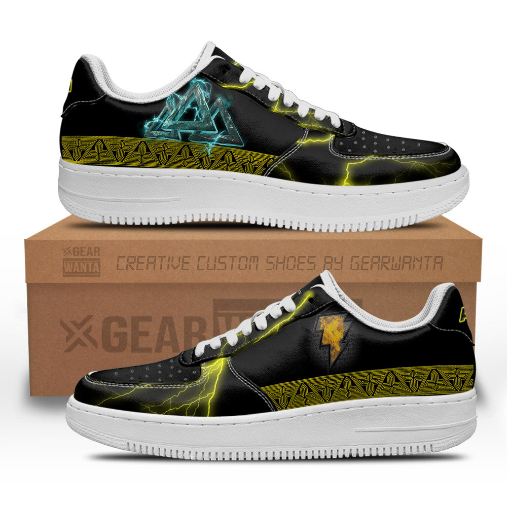 Black Adam Custom Air Sneakers QD24 Grabiiva