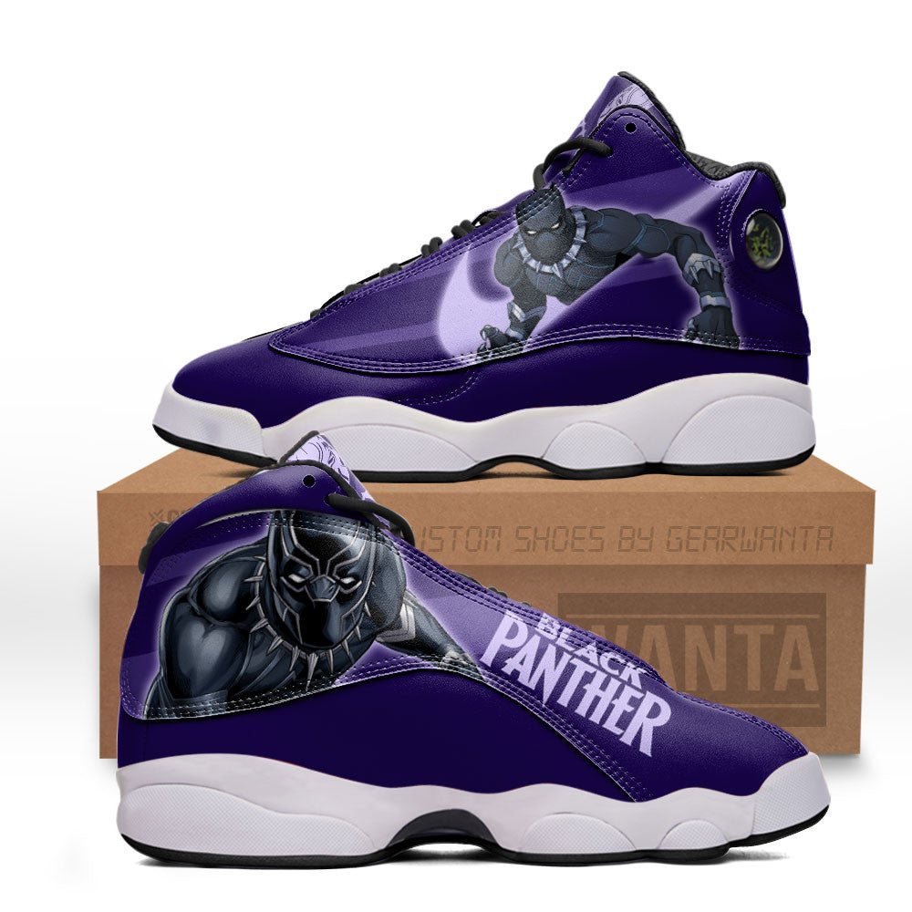 Black Panther J13s Sneakers Super Heroes Custom Shoes Grabiiva