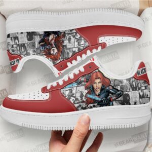 Black Widow Air Sneakers Custom Comic Shoes Grabiiva