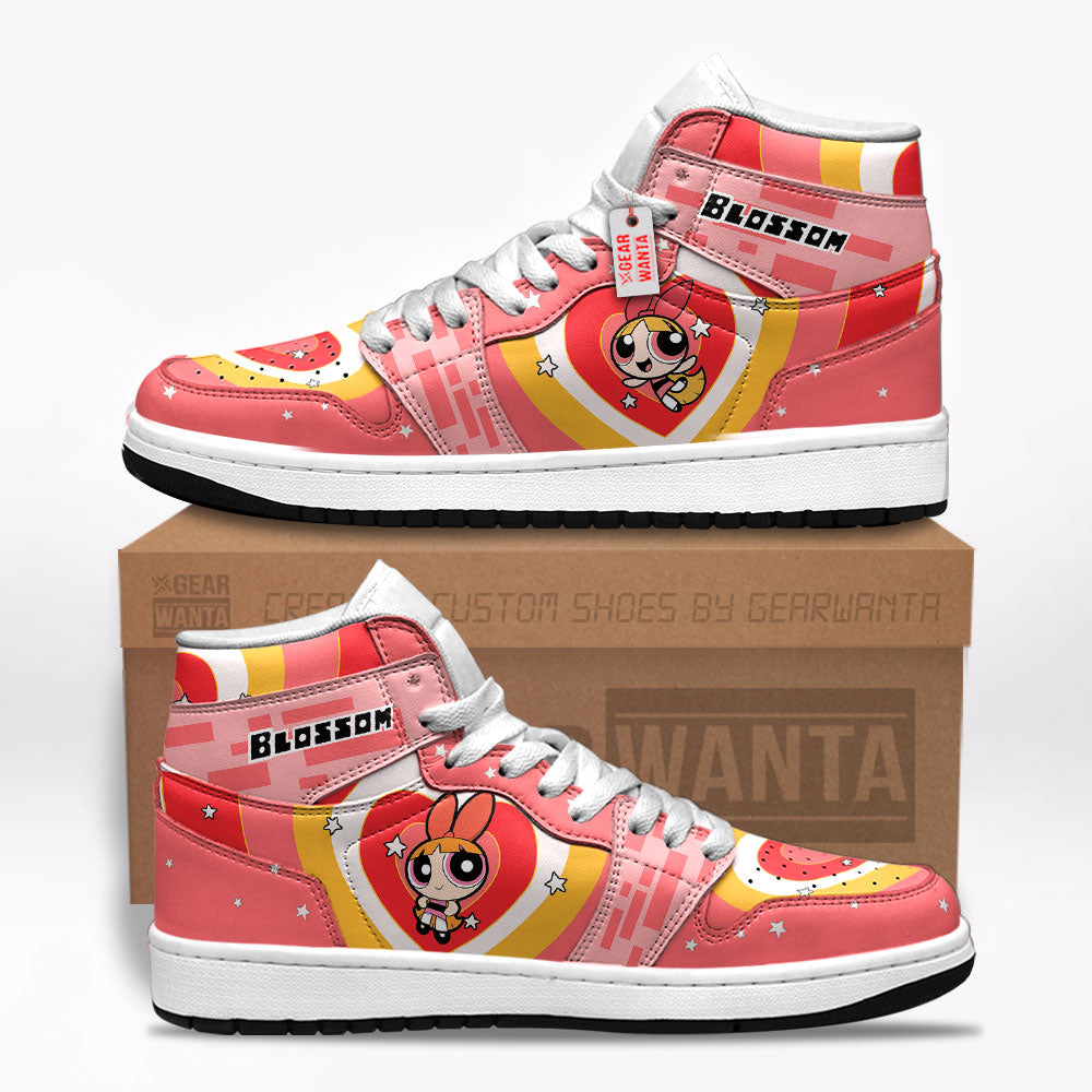 Blossom The Powerpuff Girls J1s Sneakers Custom For Fans TT25  Grabiiva
