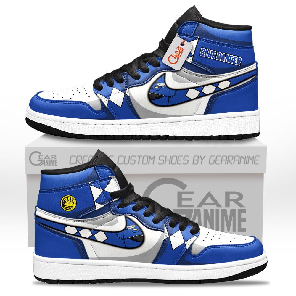 Blue Ranger J1 Sneakers Custom Movies Shoes  Grabiiva