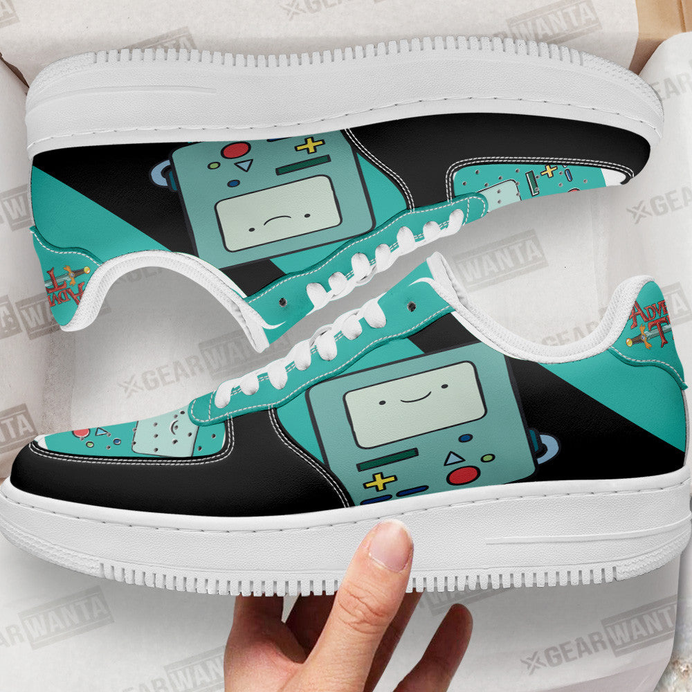 BMO Air Sneakers Custom Adventure Time Shoes Grabiiva