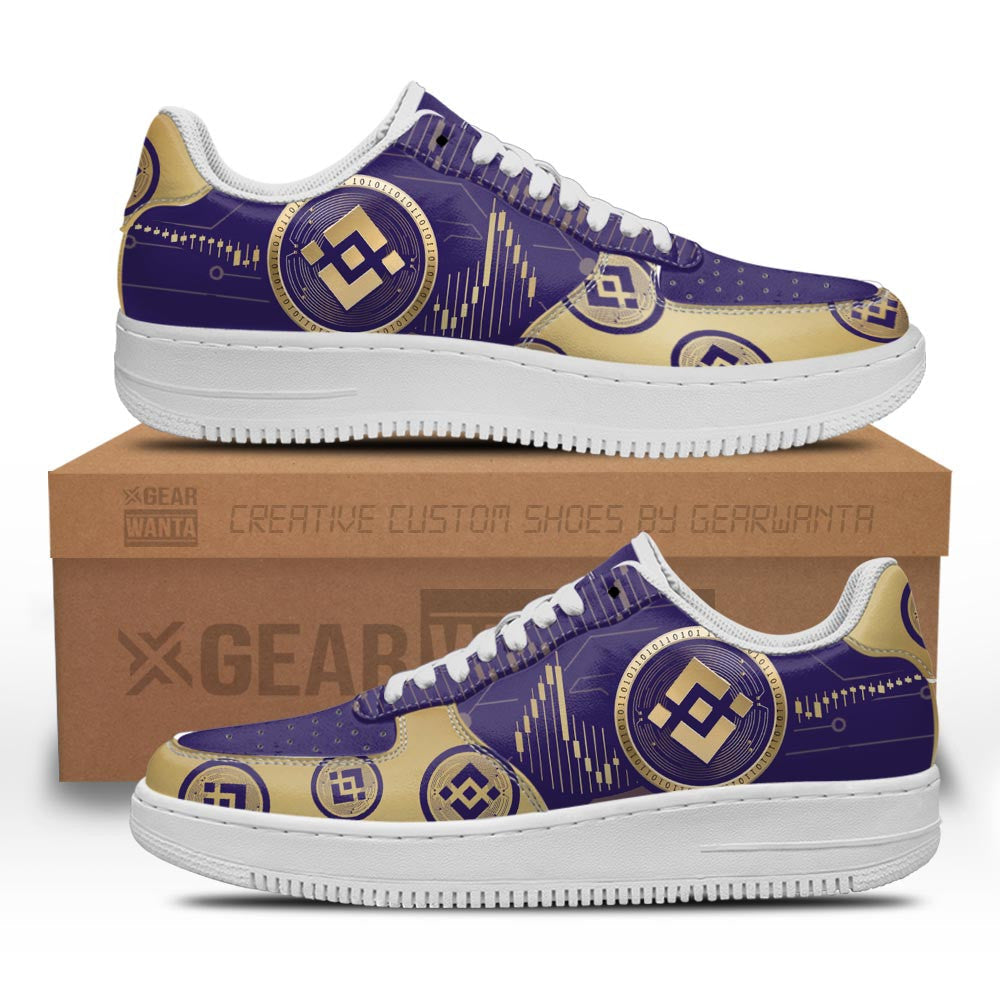 BNB Binance Air Shoes Custom Sneakers TT14 Grabiiva