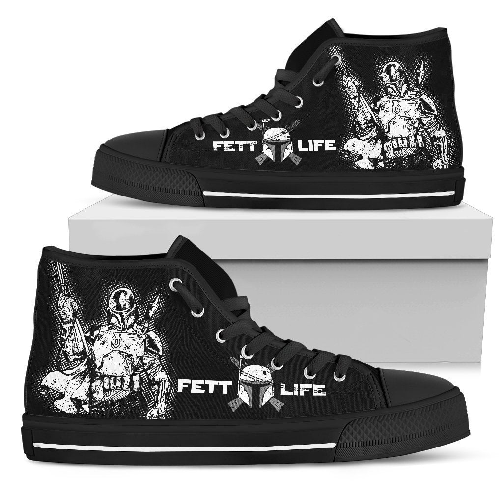 Boba Fett High Top Shoes Custom Grabiiva