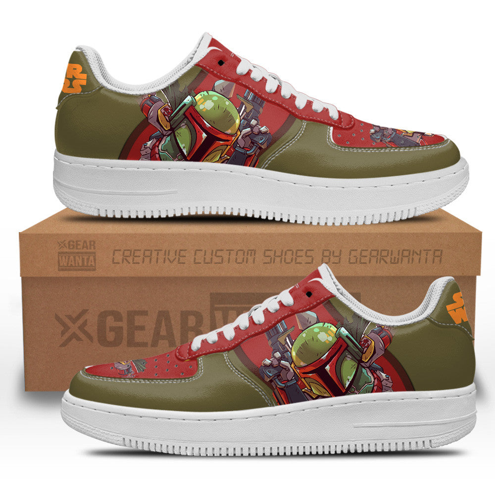 Boba Fett Star Wars Custom Air Sneakers LT11 Grabiiva