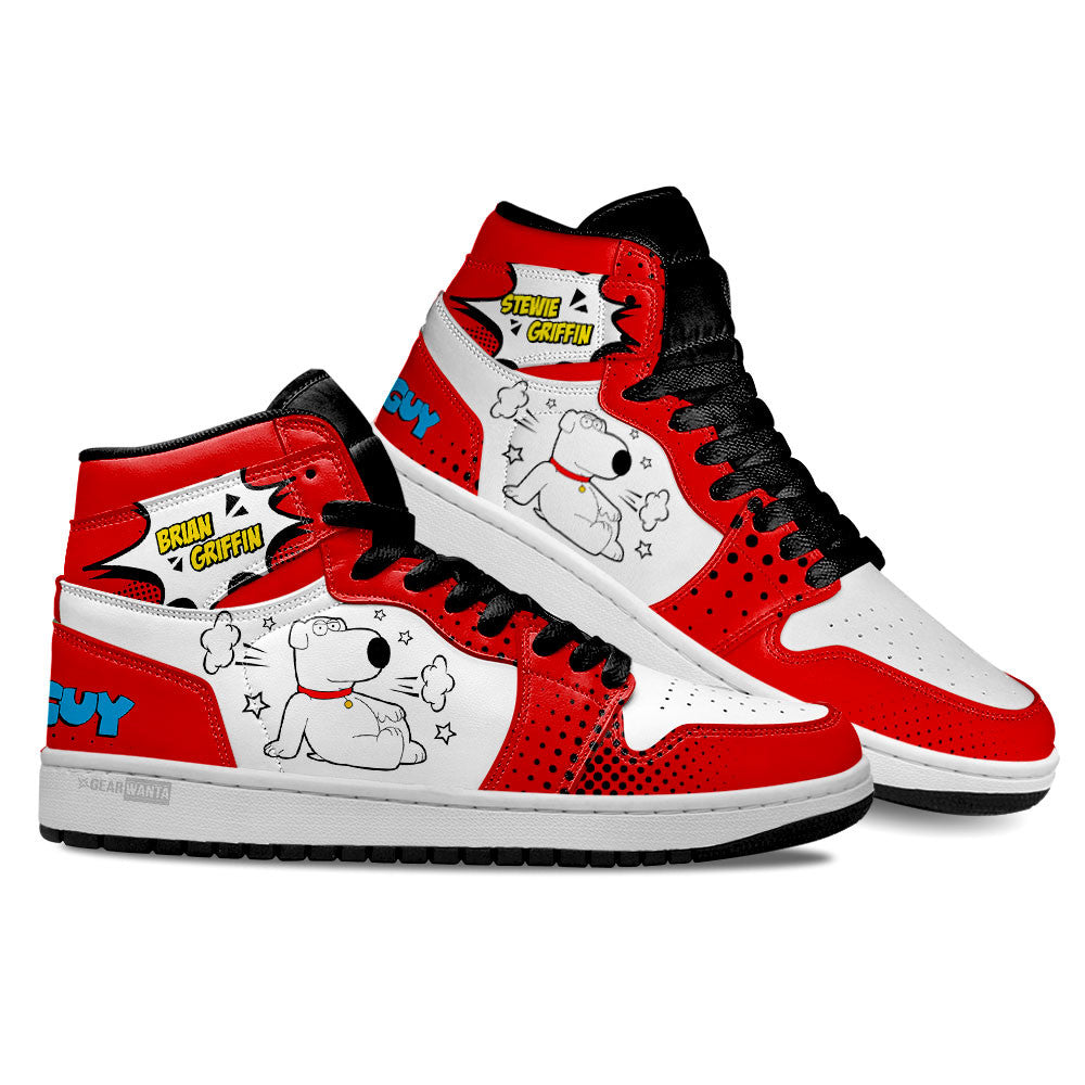 Brian Griffin Sneakers Custom Family Guy Shoes  Grabiiva