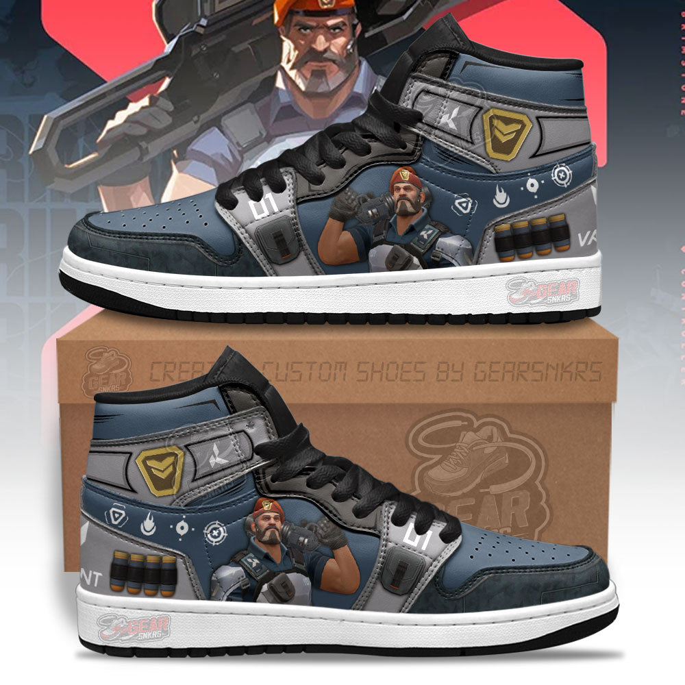 Brimstone Valorant Agent J1s Sneakers Gifts Idea For Fans MN13  Grabiiva