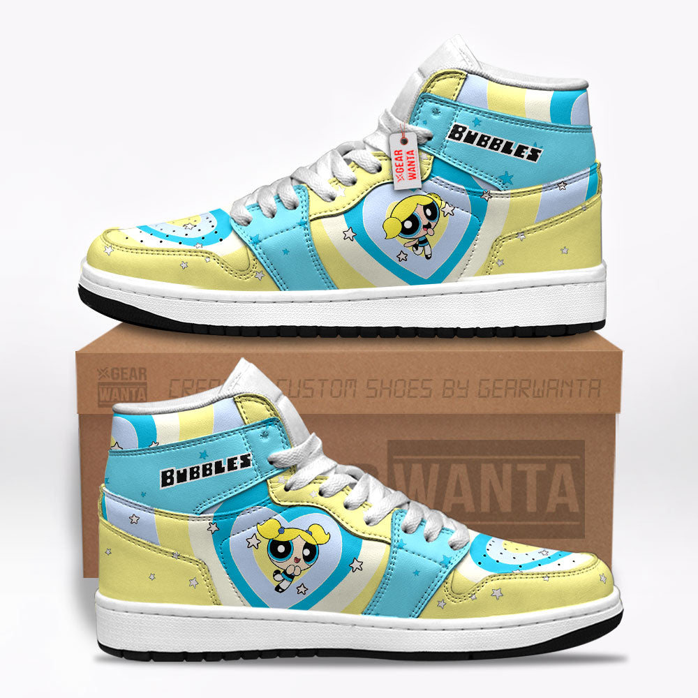 Bubbles The Powerpuff Girls J1s Sneakers Custom For Fans TT25  Grabiiva