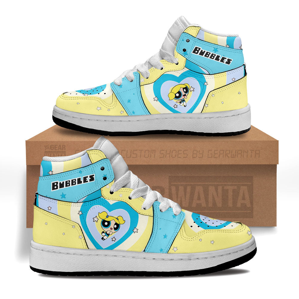 Bubbles The Powerpuff Girls Kid J1s Sneakers Custom For Kids Grabiiva