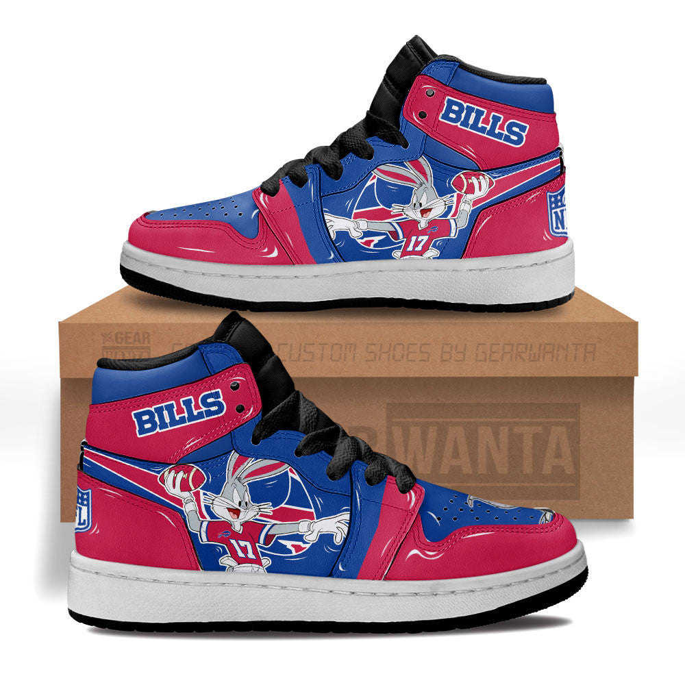 Buffalo Bills Kid J1s Sneakers Custom Grabiiva
