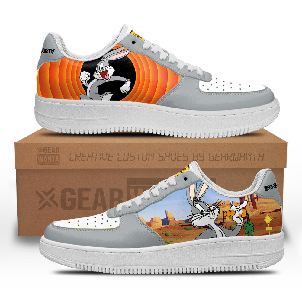 Bugs Bunny Air Sneakers Looney Tunes Custom QD14 Grabiiva