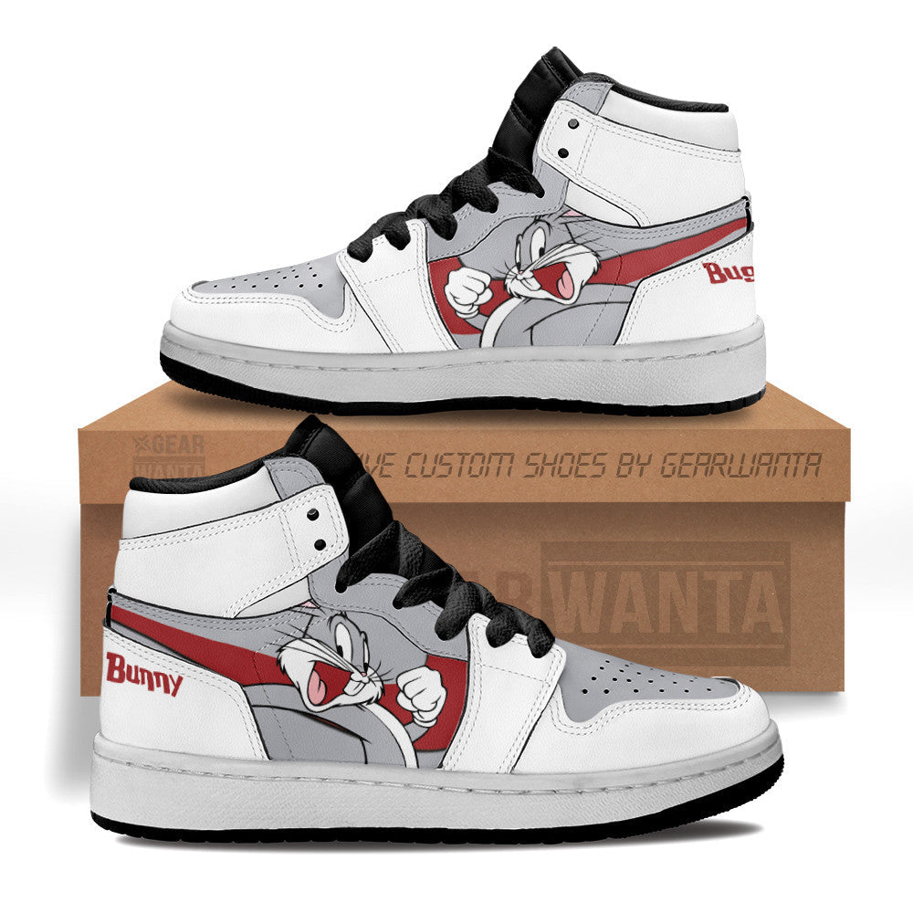Bugs Bunny Kid J1s Sneakers Custom Grabiiva