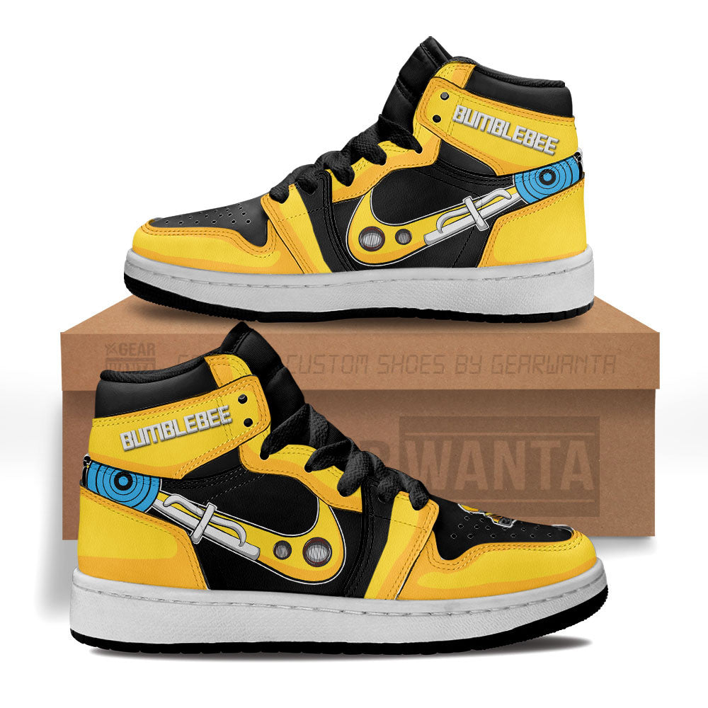Bumblebee Transformer Kid J1s Sneakers Custom Grabiiva