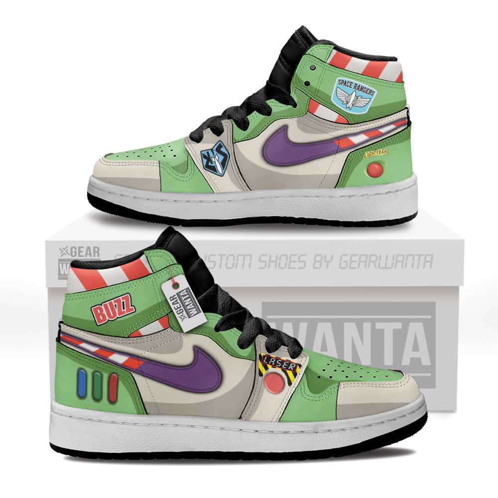Buzz Lightyear Kids J1 Sneakers Custom Grabiiva