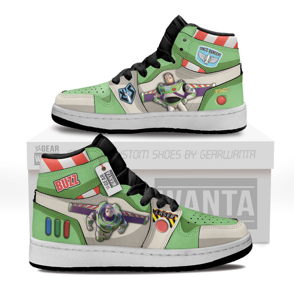 Buzz Lightyear Kids Shoes Custom Sneakers For Kid Grabiiva