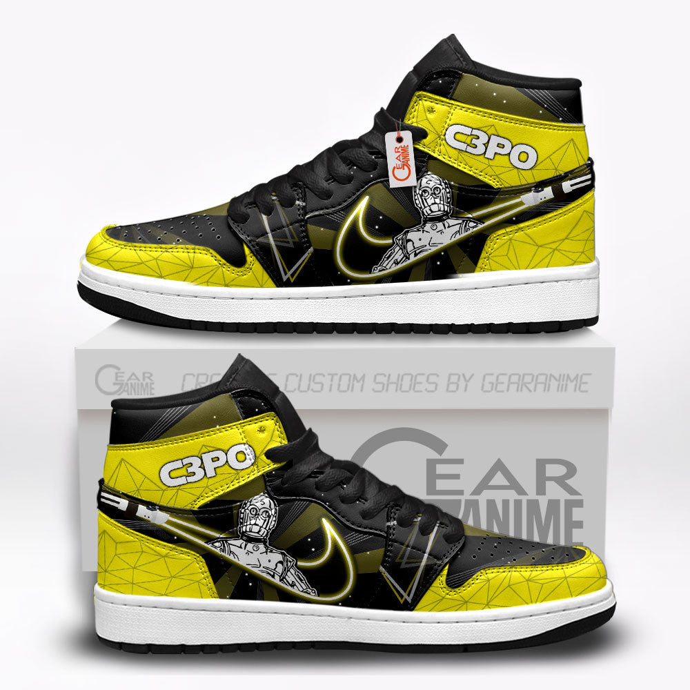 C-3PO J1 Sneakers Custom For Fans  Grabiiva