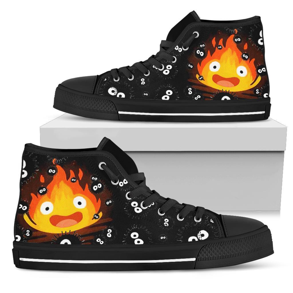 Calcifer High Top Shoes Howl's Moving Castle Grabiiva