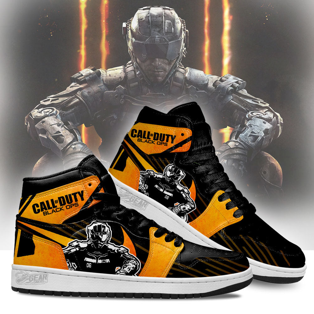 Call of Duty: Black Ops J1 Sneakers Custom For Gamers TT27  Grabiiva