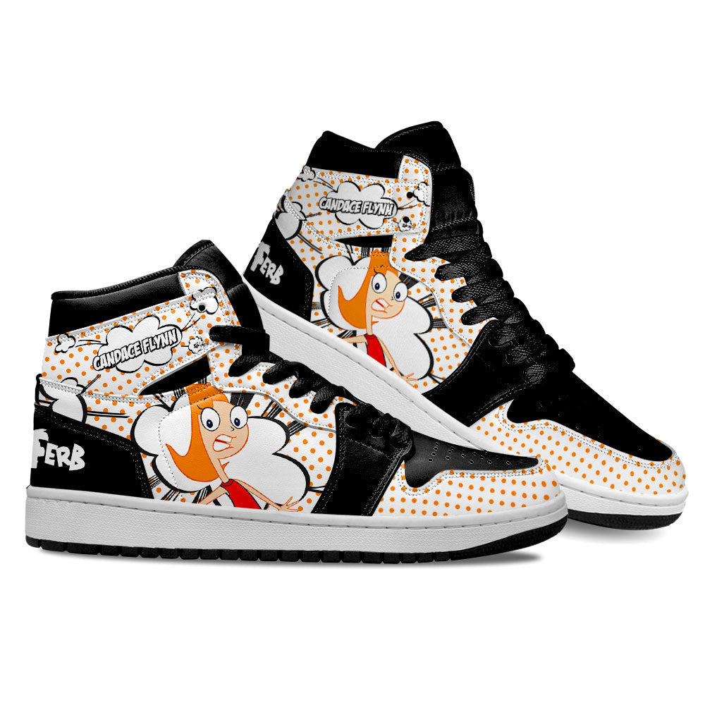 Candace Flynn Sneakers Custom Phineas and Ferb Shoes  Grabiiva