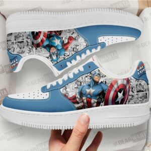 Captain America Air Sneakers Custom Comic Shoes Grabiiva