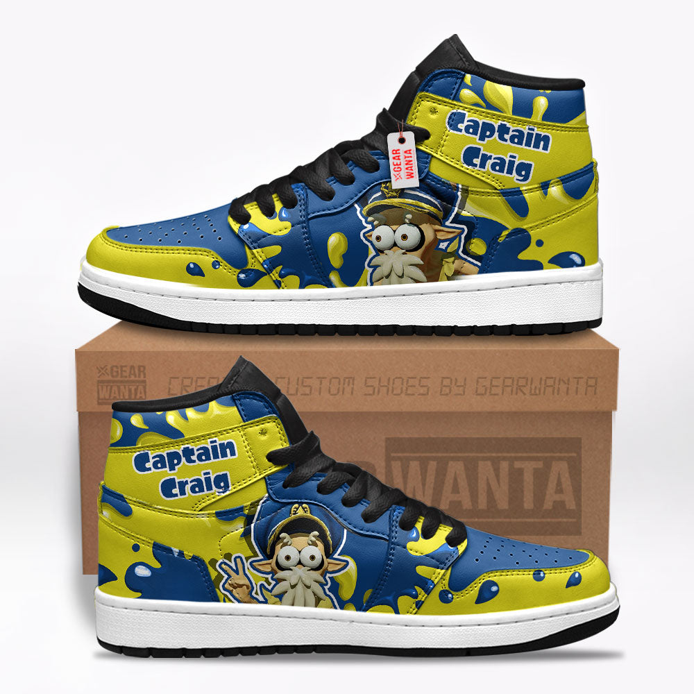 Captain Craig Splatoon J1s Sneakers Custom For Fans TT20  Grabiiva